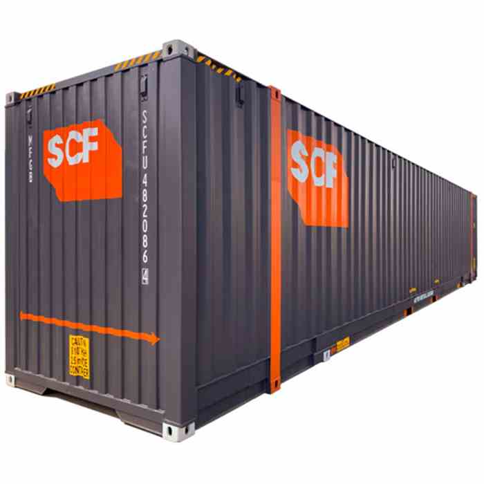 SCF's shipping container range 